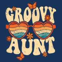 Retro Groovy Aunt 70s Aesthetic 1970's Mother's Day 16 in Basic Backpack
