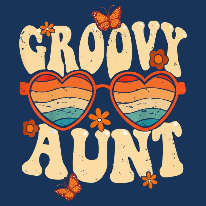 Retro Groovy Aunt 70s Aesthetic 1970's Mother's Day 16 in Basic Backpack