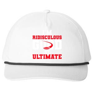 Ridisculous Good At Ultimate Ultimate Frisbee Gift Snapback Five-Panel Rope Hat