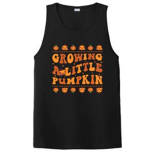 Retro Growing A Little Pumpkin Cute New Mom Fall Pregnancy Gift PosiCharge Competitor Tank