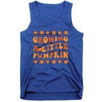 Retro Growing A Little Pumpkin Cute New Mom Fall Pregnancy Gift Tank Top