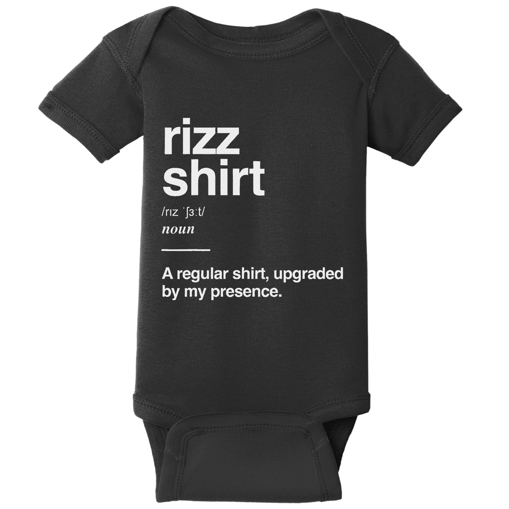 Rizz Gen Alpha Slang Charisma Meme Rizz Baby Bodysuit
