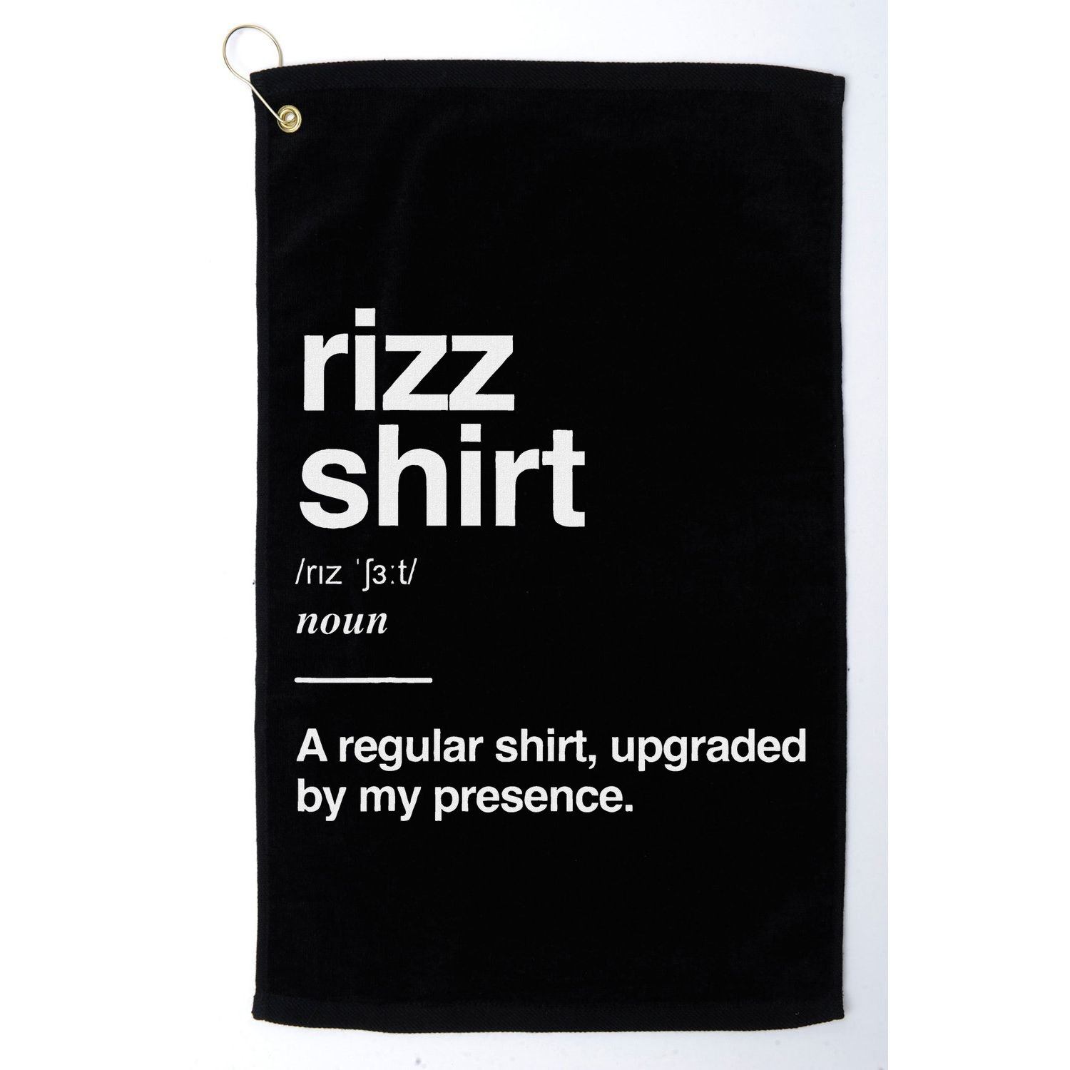 Rizz Gen Alpha Slang Charisma Meme Rizz Golf Towel