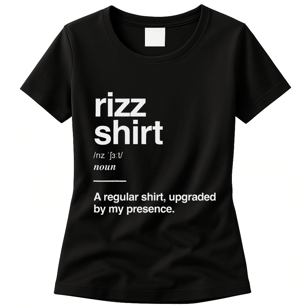 Rizz Gen Alpha Slang Charisma Meme Rizz Womens T-Shirt