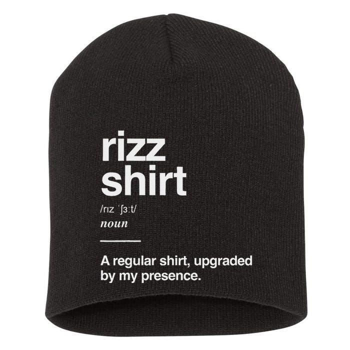Rizz Gen Alpha Slang Charisma Meme Rizz Short Acrylic Beanie