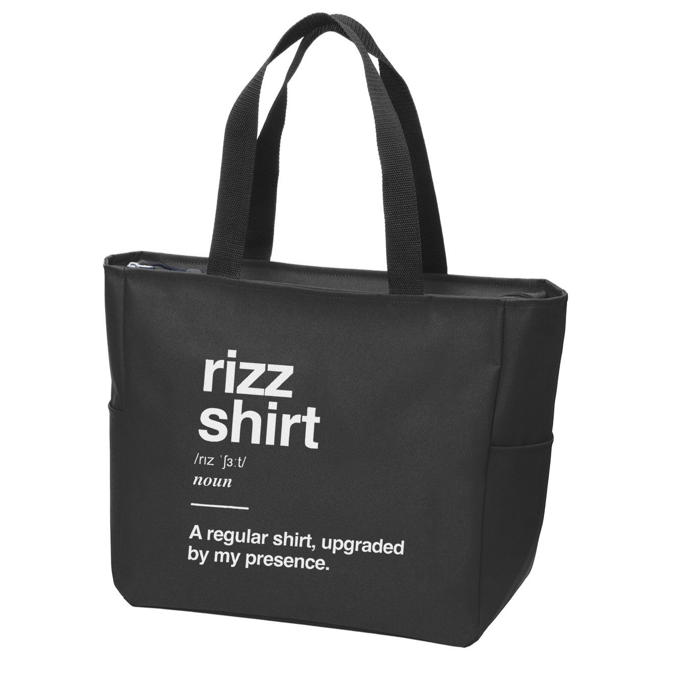 Rizz Gen Alpha Slang Charisma Meme Rizz Zip Tote Bag