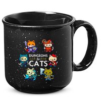 Rpg Gamer And Cats D20 Dice Nerdy 15oz Campfire Ceramic Mug