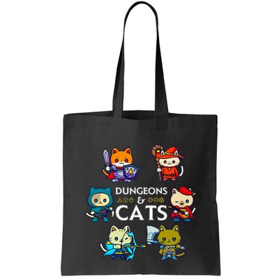 Rpg Gamer And Cats D20 Dice Nerdy Bag