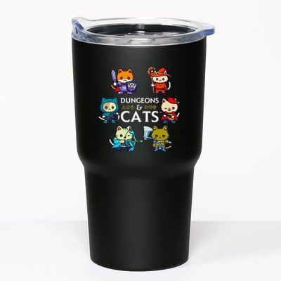 Rpg Gamer And Cats D20 Dice Nerdy Tumbler