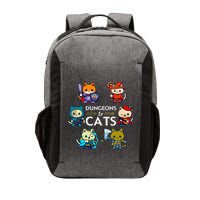 Rpg Gamer And Cats D20 Dice Nerdy Vector Backpack