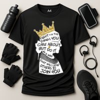 RGB Queen Crown Quote Tribute Ruth Bader Ginsburg Cooling Performance Crew T-Shirt
