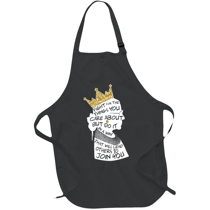 RGB Queen Crown Quote Tribute Ruth Bader Ginsburg Apron