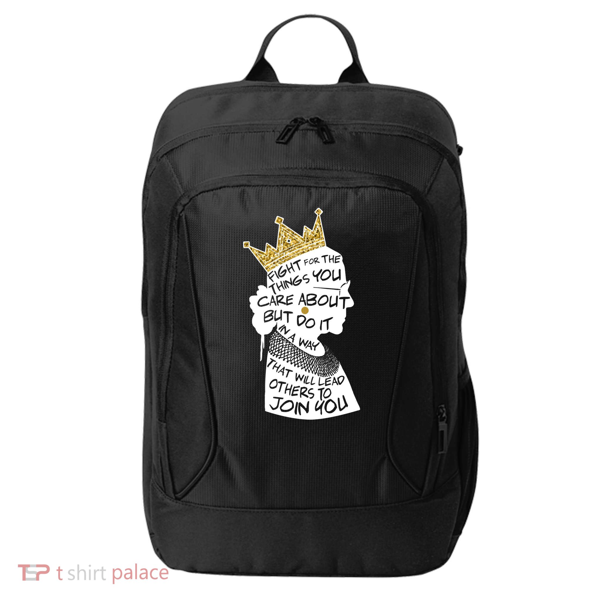 RGB Queen Crown Quote Tribute Ruth Bader Ginsburg City Backpack