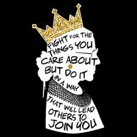 RGB Queen Crown Quote Tribute Ruth Bader Ginsburg Impact Tech Backpack