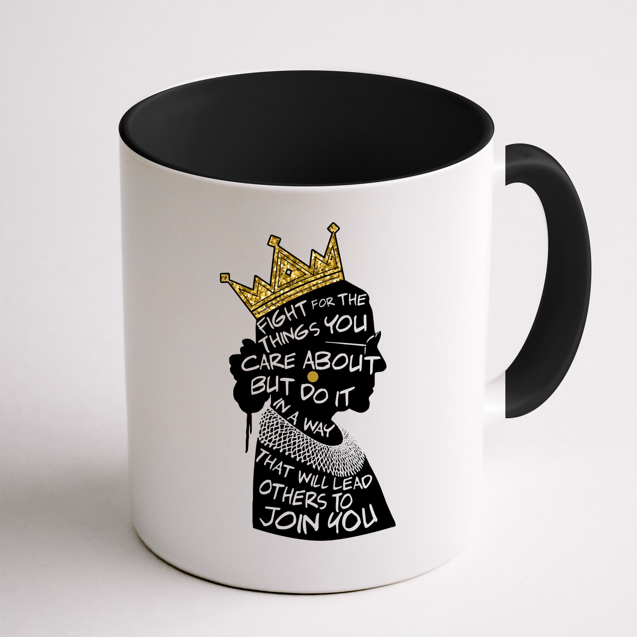 RGB Queen Crown Quote Tribute Ruth Bader Ginsburg Mug