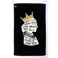 RGB Queen Crown Quote Tribute Ruth Bader Ginsburg Golf Towel