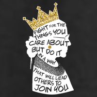 RGB Queen Crown Quote Tribute Ruth Bader Ginsburg Golf Towel
