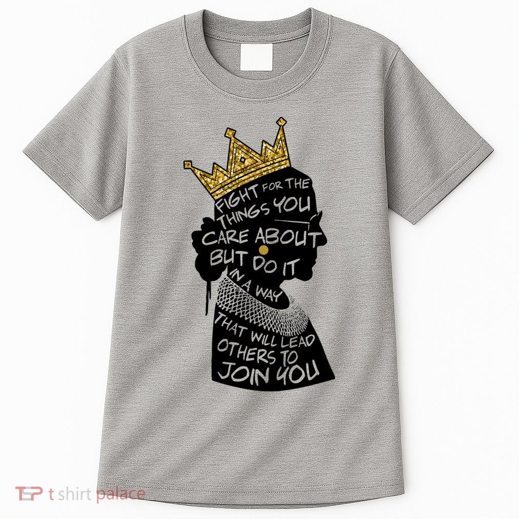 RGB Queen Crown Quote Tribute Ruth Bader Ginsburg Tall T-Shirt