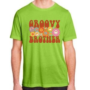 Retro Groovy Brother Matching Family Party Mother's Day Adult ChromaSoft Performance T-Shirt