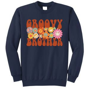 Retro Groovy Brother Matching Family Party Mother's Day Sweatshirt