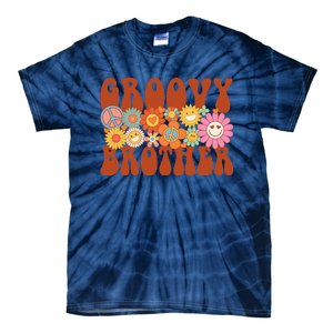 Retro Groovy Brother Matching Family Party Mother's Day Tie-Dye T-Shirt