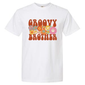 Retro Groovy Brother Matching Family Party Mother's Day Garment-Dyed Heavyweight T-Shirt