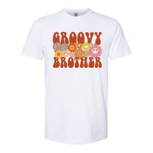 Retro Groovy Brother Matching Family Party Mother's Day Softstyle CVC T-Shirt