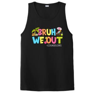 Retro Groovy Bruh We Out Counselors PosiCharge Competitor Tank