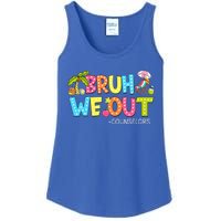 Retro Groovy Bruh We Out Counselors Ladies Essential Tank