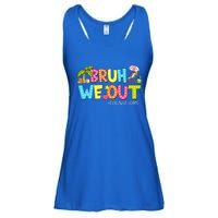 Retro Groovy Bruh We Out Counselors Ladies Essential Flowy Tank