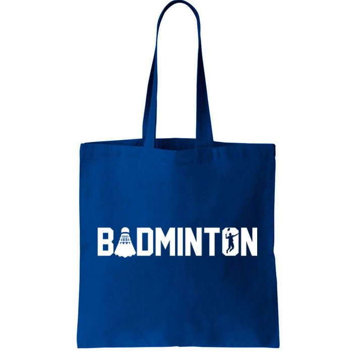 Retro Graphic Badminton Player Shuttlecock Player Sports Meaningful Gift Tote Bag