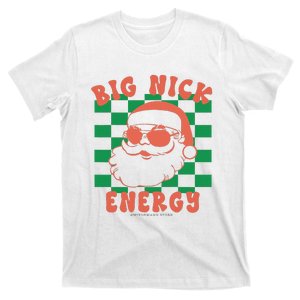 Retro Groovy Big Nick Santa Energy Christmas Xmas 2024  T-Shirt