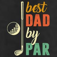 Retro Golf Best Dad By Par Gift For Father's Day Adult Drive Performance Visor