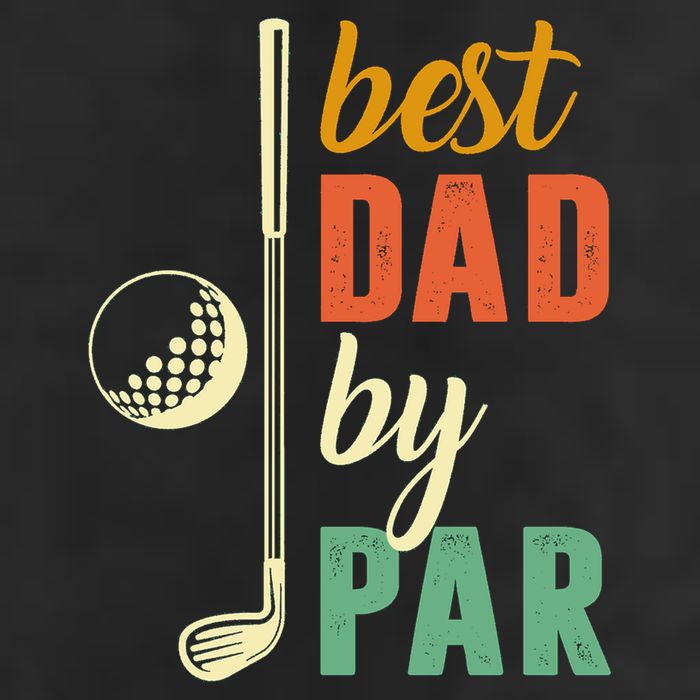 Retro Golf Best Dad By Par Gift For Father's Day Adult Drive Performance Visor