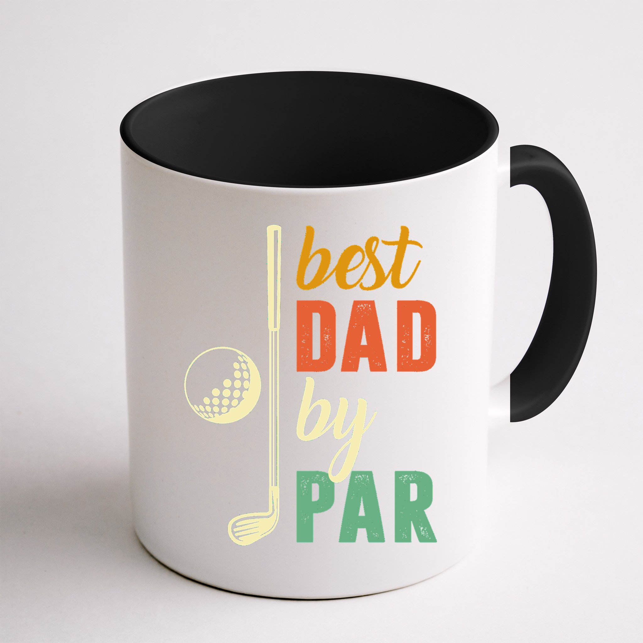 Retro Golf Best Dad By Par Gift For Father's Day Mug