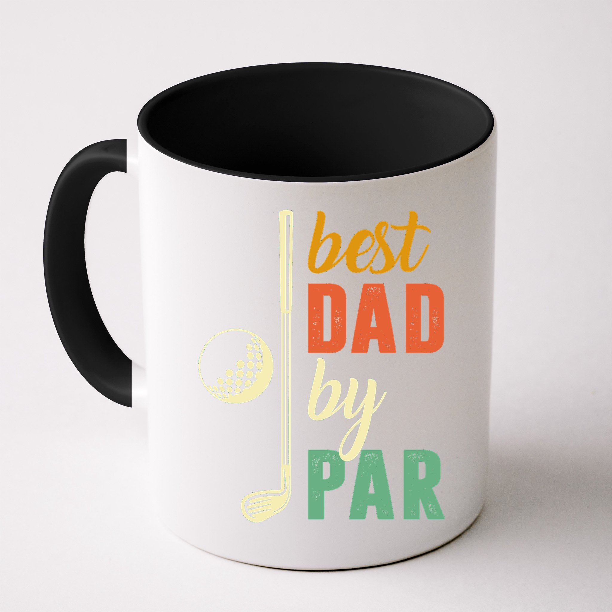 Retro Golf Best Dad By Par Gift For Father's Day Mug