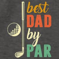 Retro Golf Best Dad By Par Gift For Father's Day Vector Backpack