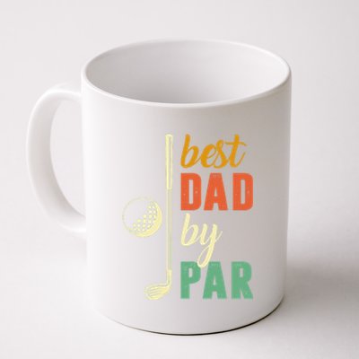 Retro Golf Best Dad By Par Gift For Father's Day Coffee Mug