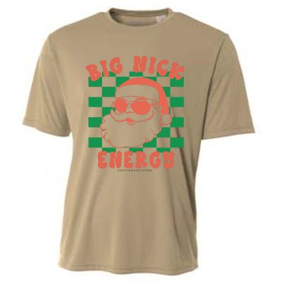 Retro Groovy Big Nick Santa Energy Christmas Xmas 2024 Cooling Performance Crew T-Shirt