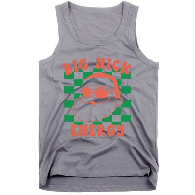 Retro Groovy Big Nick Santa Energy Christmas Xmas 2024 Tank Top