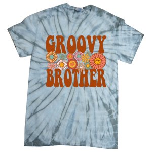 Retro Groovy Brother Matching Family 1st Birthday Party Tie-Dye T-Shirt