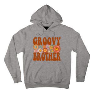 Retro Groovy Brother Matching Family 1st Birthday Party Tall Hoodie