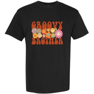 Retro Groovy Brother Matching Family Party Mother's Day Garment-Dyed Heavyweight T-Shirt