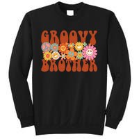 Retro Groovy Brother Matching Family Party Mother's Day Sweatshirt