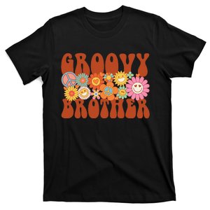 Retro Groovy Brother Matching Family Party Mother's Day T-Shirt