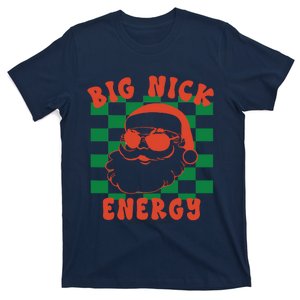 Retro Groovy Big Nick Santa Energy Christmas Xmas 2024 T-Shirt