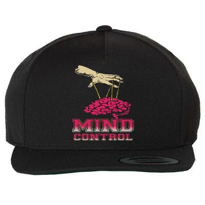 Retro Graphic Brain And Puppet Hand Unique Psychological Wool Snapback Cap