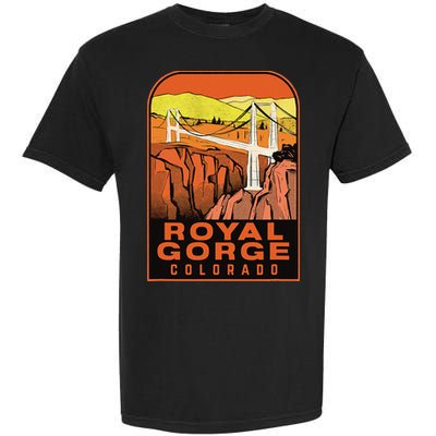 Royal Gorge Bridge Colorado Vintage Travel Garment-Dyed Heavyweight T-Shirt