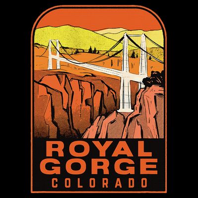 Royal Gorge Bridge Colorado Vintage Travel T-Shirt