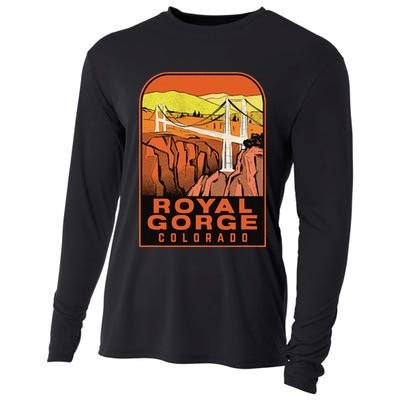 Royal Gorge Bridge Colorado Vintage Travel Cooling Performance Long Sleeve Crew